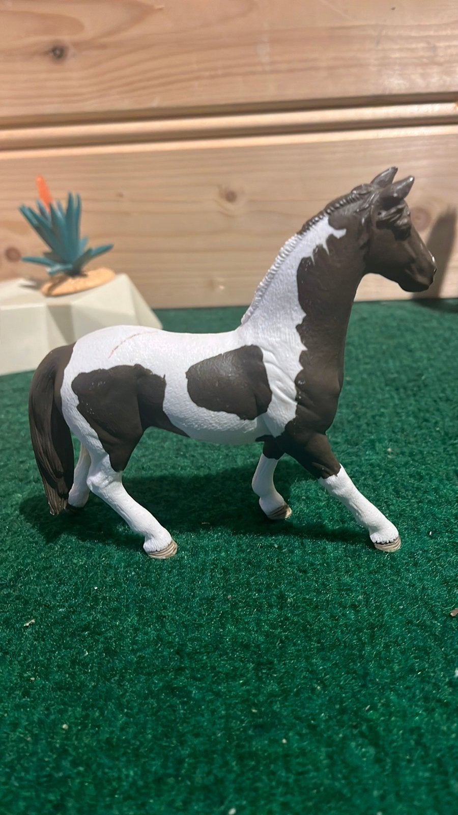 Schleich pinto hengst, Ophalen of Verzenden, Zo goed als nieuw, Paard, Beeldje of Figuurtje