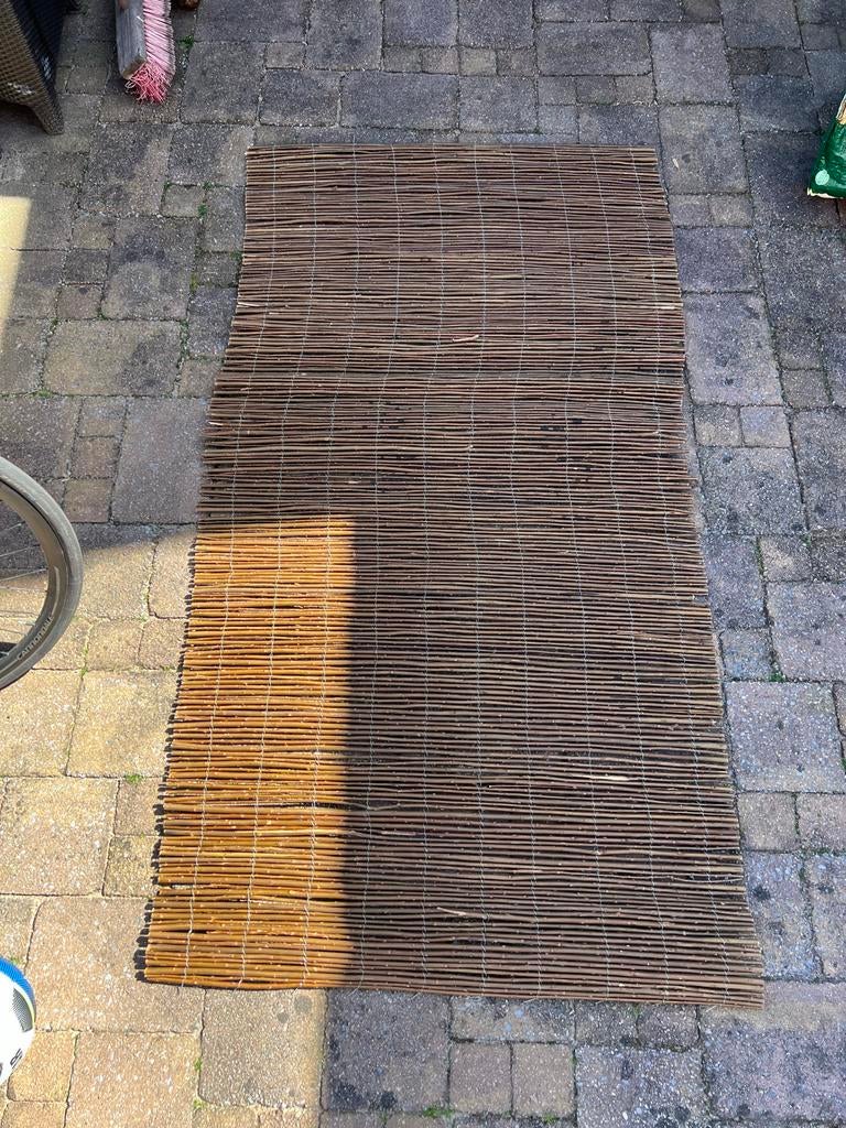 Wilgen schermen gemaakt van riet, Tuin en Terras, Schuttingen, Ophalen, Overige materialen, Minder dan 3 meter, 1 tot 2 meter