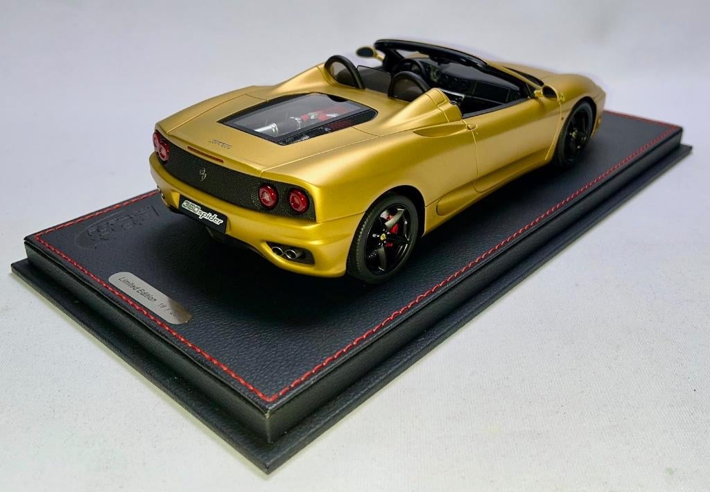 Ferrari 360 Modena Spider Goud 1:18 P18233ST van BBR, Ophalen of Verzenden, Nieuw, Auto, Overige merken
