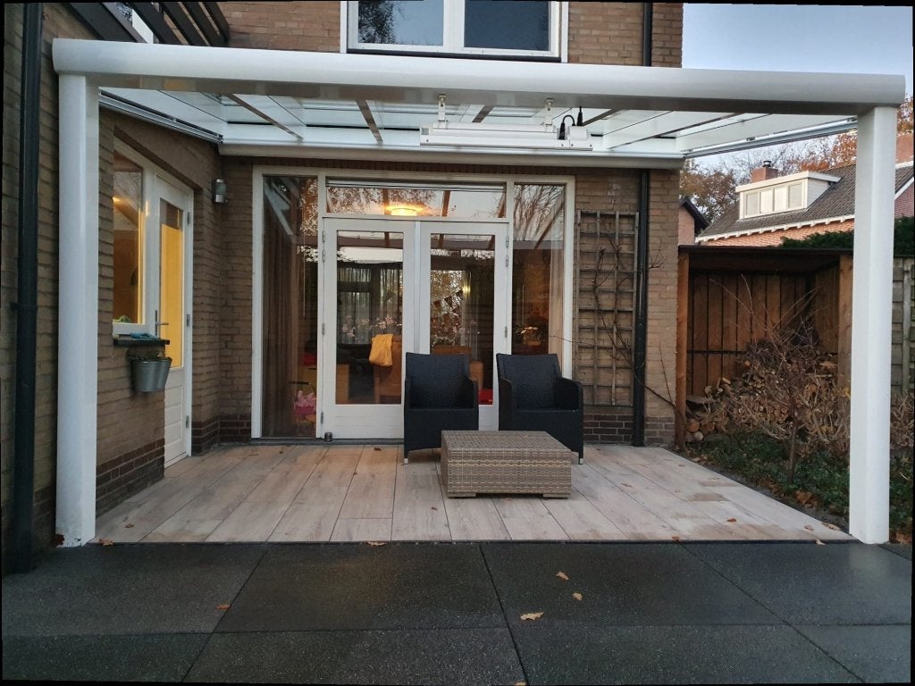 GeoCeramica keramische terrastegels, houtlook, 6 jaar oud, Ophalen, Keramiek, Zo goed als nieuw, 10 m² of meer