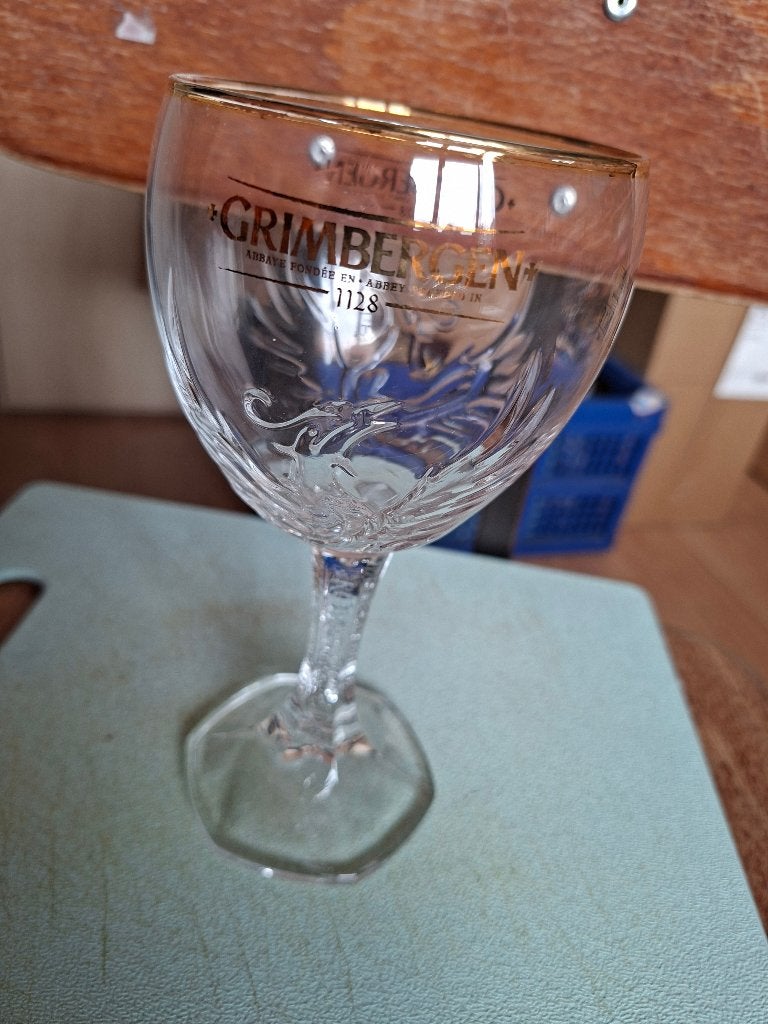 Grimbergen bierglas, Verzamelen, Ophalen of Verzenden, Zo goed als nieuw, Glas of Glazen, Overige merken