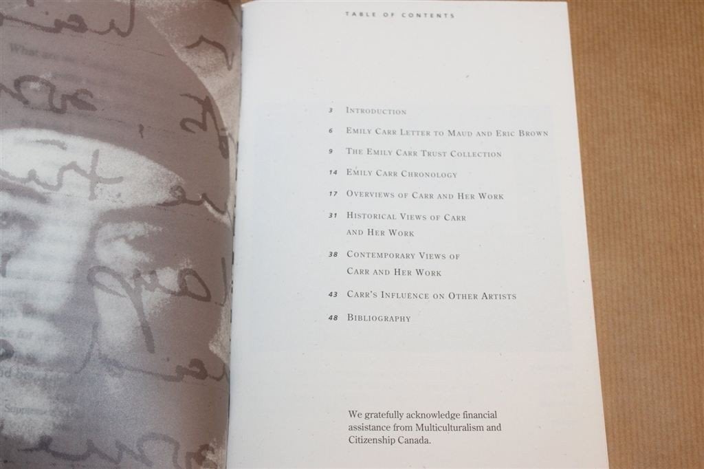 Emily Carr — Canadese Kunst Tentoonstelling Catalogus [EN], Ophalen of Verzenden, Gelezen