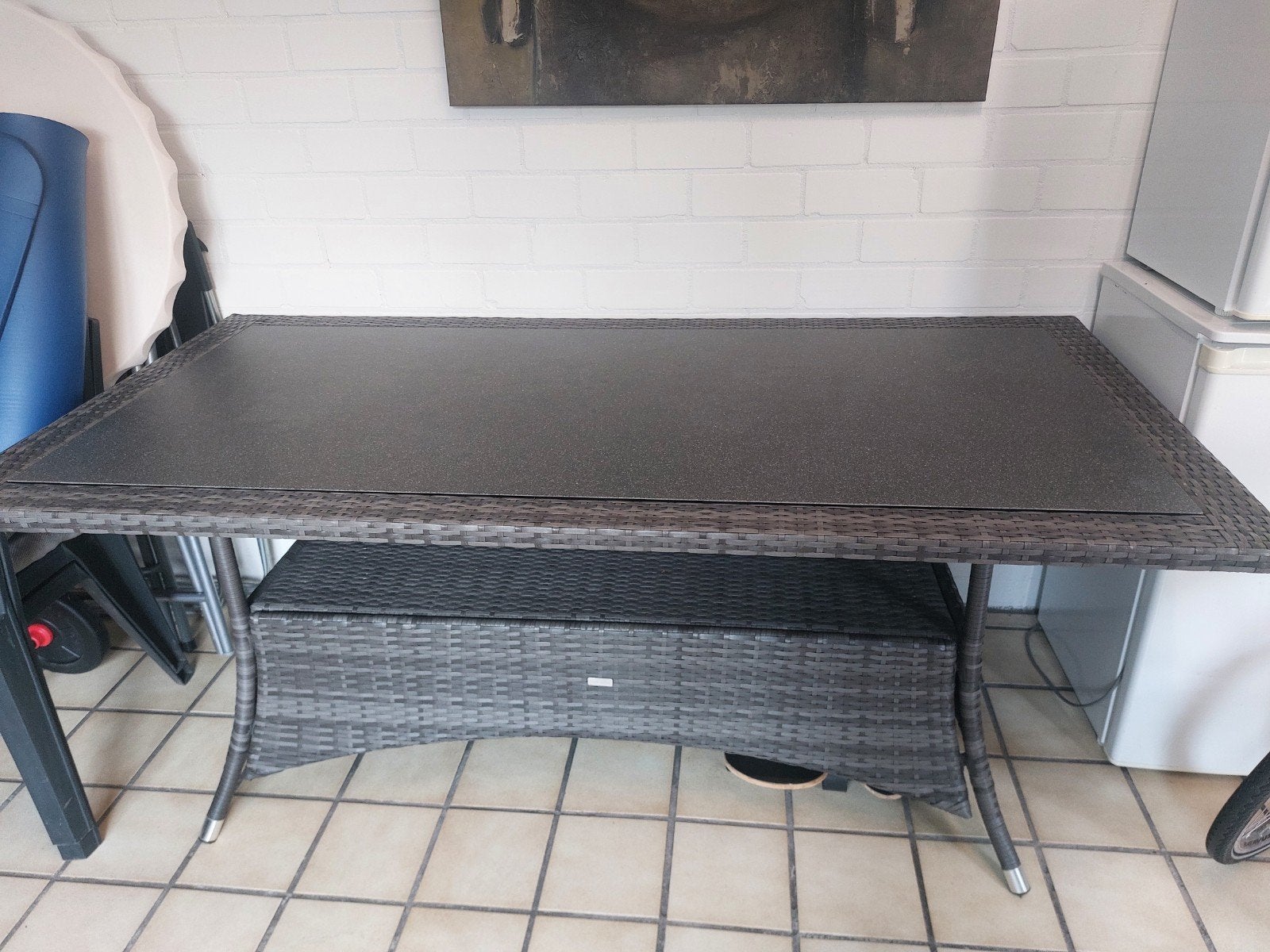 Tuinset te koop, Tuin en Terras, Ophalen, Gebruikt, Rechthoekig, Wicker