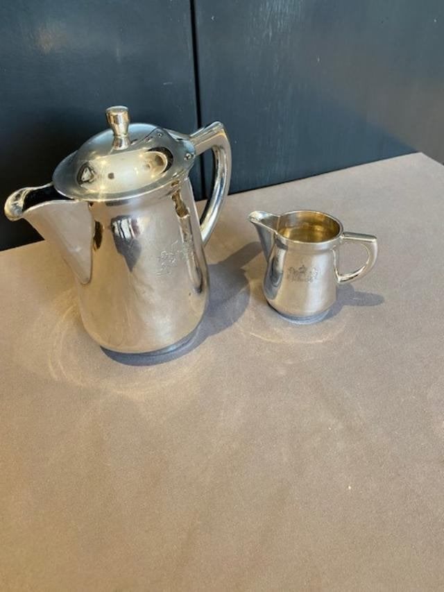 Koffie of theekannetje WMF en suikerpotje Gebrüder Herr, Antiek en Kunst, Ophalen of Verzenden