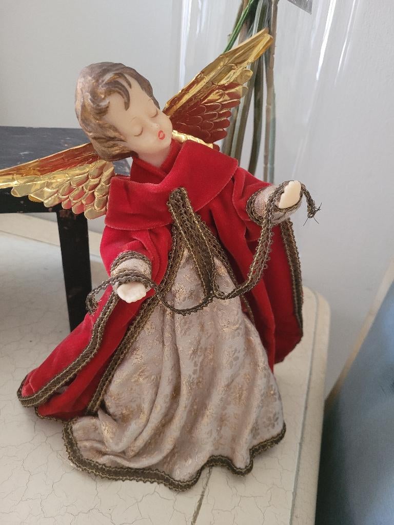 Kerstboom topper merk Koestal rood vintage, Diversen, Kerst, Heikant 21 Kaatsheuvel, Belle Vieille Brocante, Ophalen of Verzenden