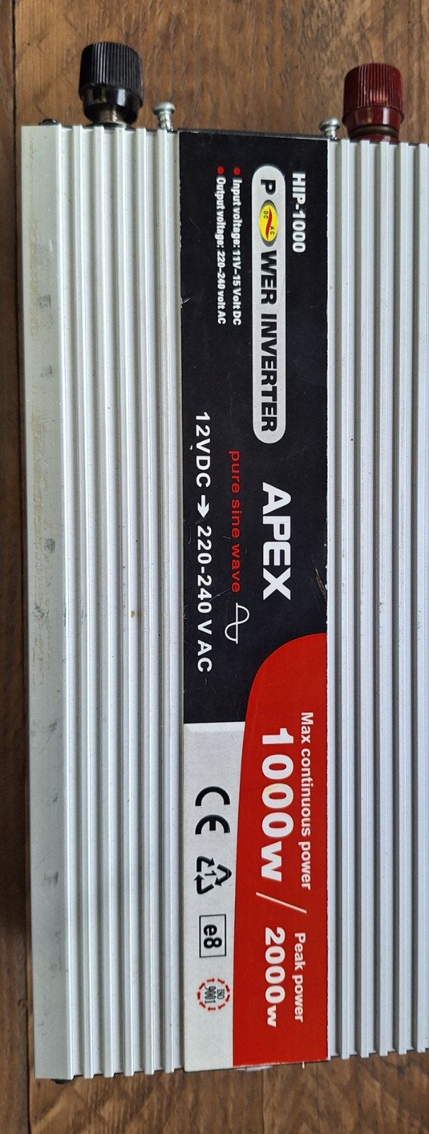 APEX HIP-1000 Pure Sinus Omvormer 1000W, Ophalen of Verzenden, Gebruikt