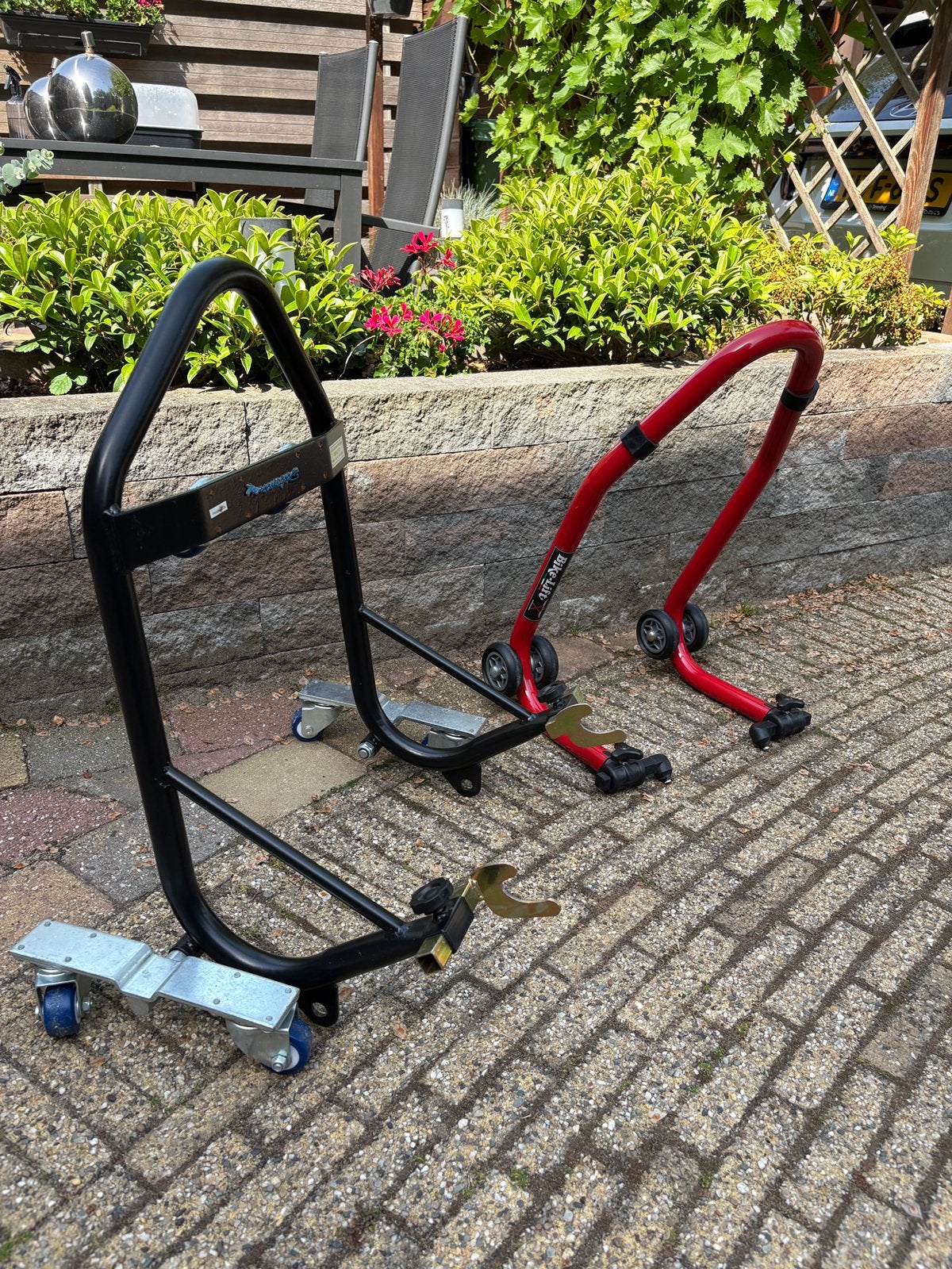 Paddockstand 2x (voor en achter), Motoren, Accessoires | Onderhoudsmiddelen, Ophalen