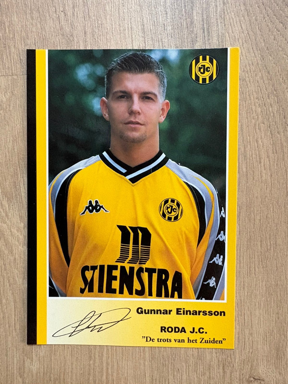 Fotokaart Einarsson (Roda JC) ., Verzamelen, Ophalen of Verzenden, Nieuw, Roda JC, Spelerskaart