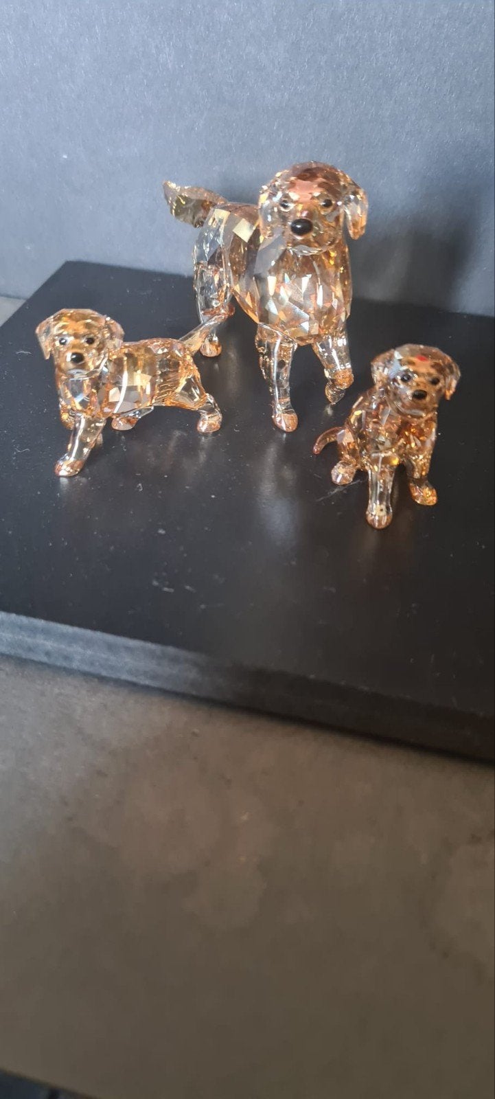 Swarovski Golden Retrievers met certificaat, Ophalen of Verzenden, Zo goed als nieuw, Figuurtje