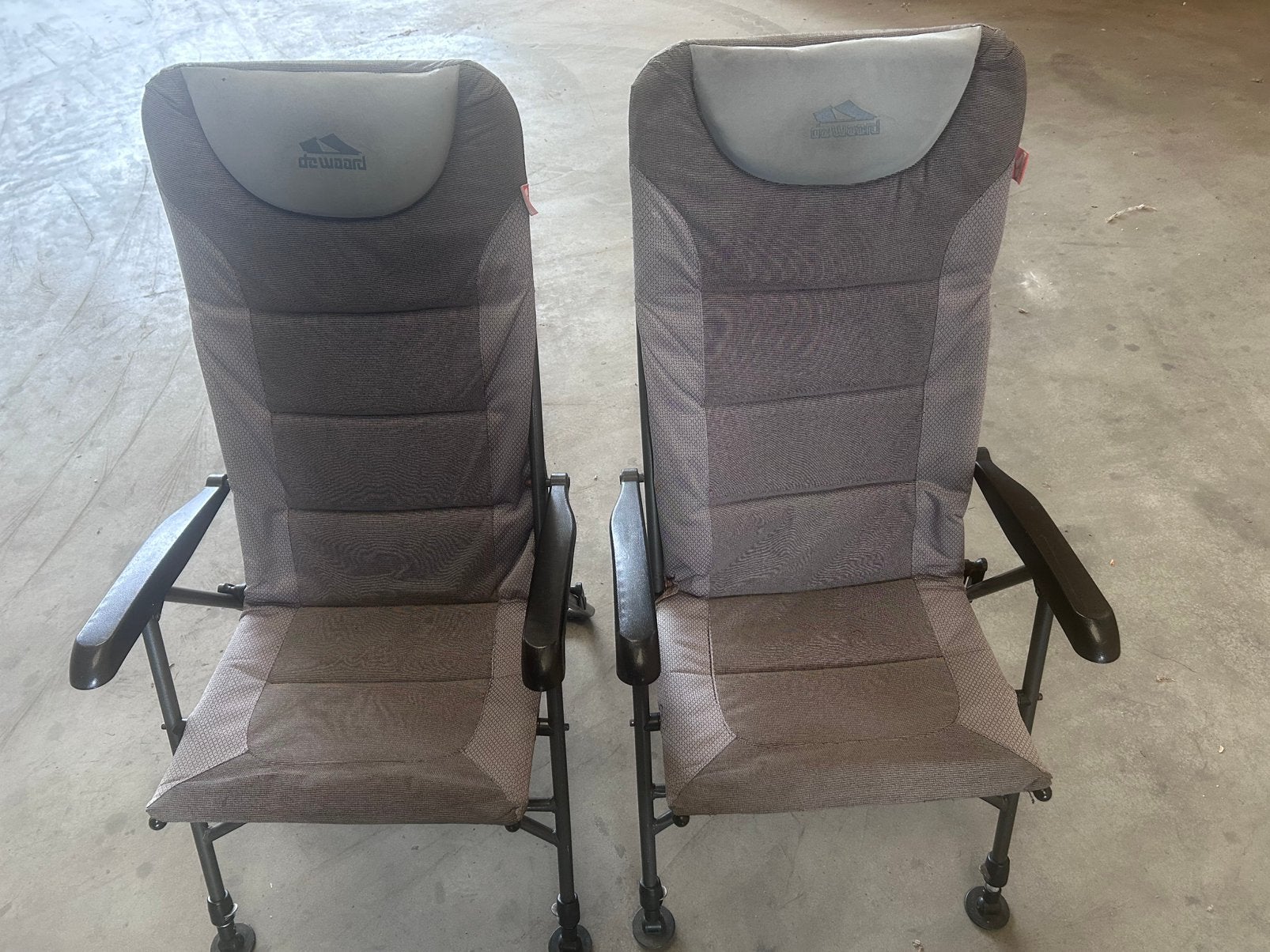 2 x De Waard klapstoel campingstoel comfort luxe inklapbaar, Caravans en Kamperen, Ophalen, Gebruikt, Campingstoel