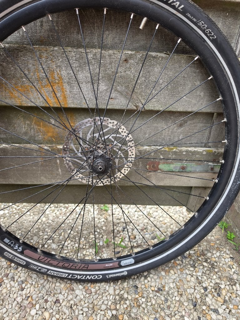 Shimano 28 inch voorwiel Elektrische, Fietsen en Brommers, Fietsonderdelen, Ophalen of Verzenden, Zo goed als nieuw, Victoria