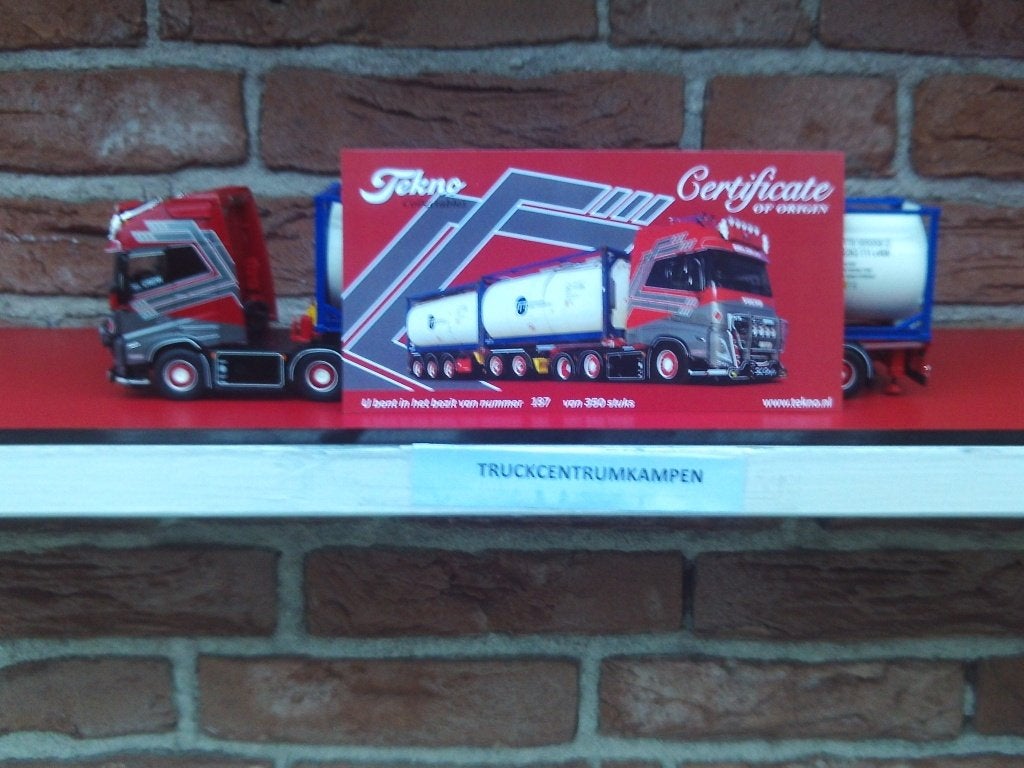 Tekno  Volvo  FH5  Globetrotter  XL  van  SL  Logistics., Ophalen of Verzenden, Nieuw, Bus of Vrachtwagen, Tekno