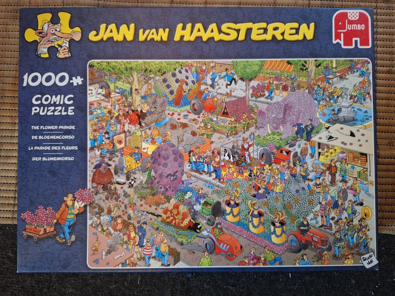 jan van haasteren De bloemencorso, Ophalen, 500 t/m 1500 stukjes, Zo goed als nieuw, Legpuzzel