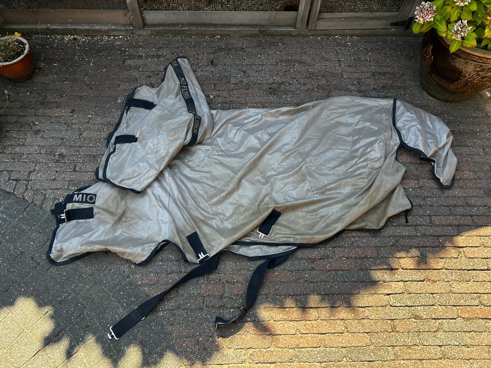 Horseware mio vliegendeken 6’3 190 140, Dieren en Toebehoren, Full (L), Wit, Mesh, Vliegendeken