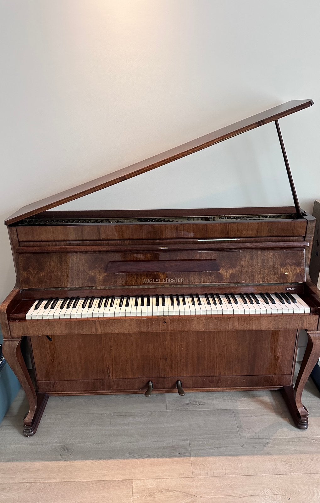 Piano August Forster, Ophalen, Gebruikt, Bruin, Piano