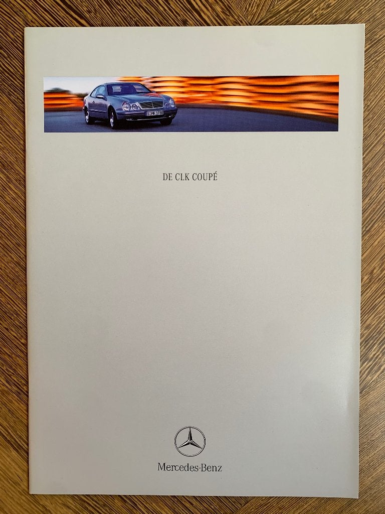 Folder, brochure Mercedes-Benz CLK coupe 1998 C208 nieuw, Nieuw, Mercedes-Benz, Mercedes, Ophalen of Verzenden