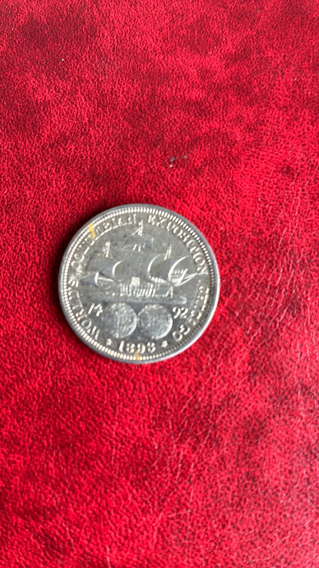 USA half dollar 1893 zilver columbian exposition chicago, Postzegels en Munten, Ophalen of Verzenden, Noord-Amerika, Zilver