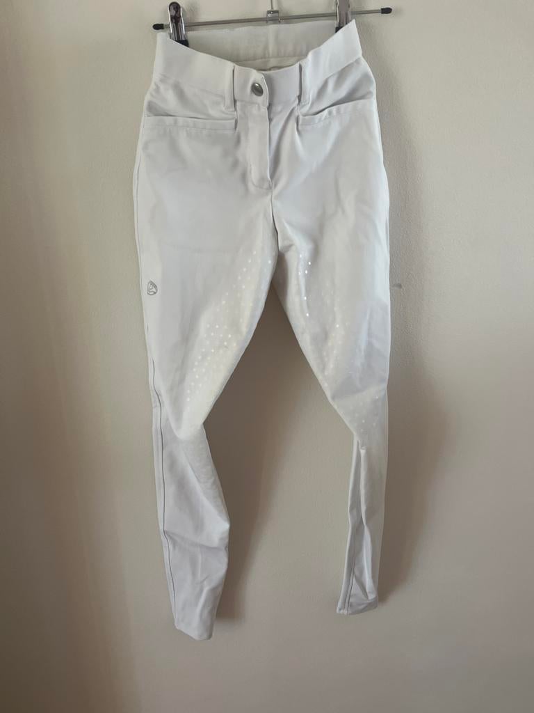 Mooie witte rijbroek mt 32/164, Zo goed als nieuw, Kinderen, Dressuur, Onderkleding