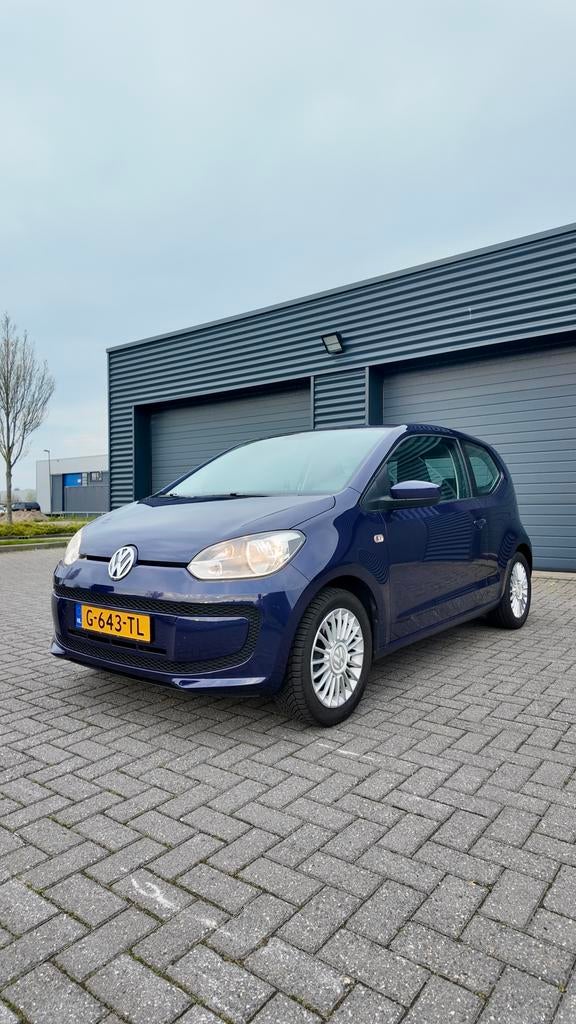 Volkswagen up! 1.0 44KW/60PK 3-DRS 2015 Blauw, Auto's, Volkswagen, Voorwielaandrijving, Stof, 840 kg, 24 km/l