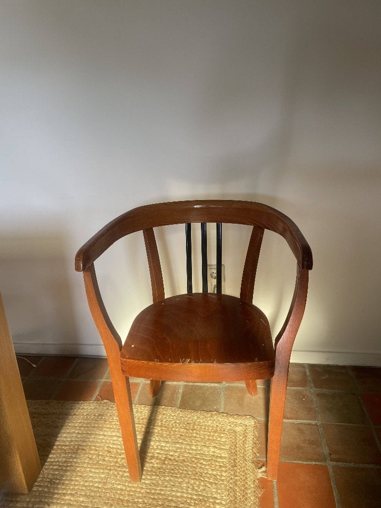 Eetkamerstoelen 4 stuks, Ophalen, Gebruikt, Bruin, Vier