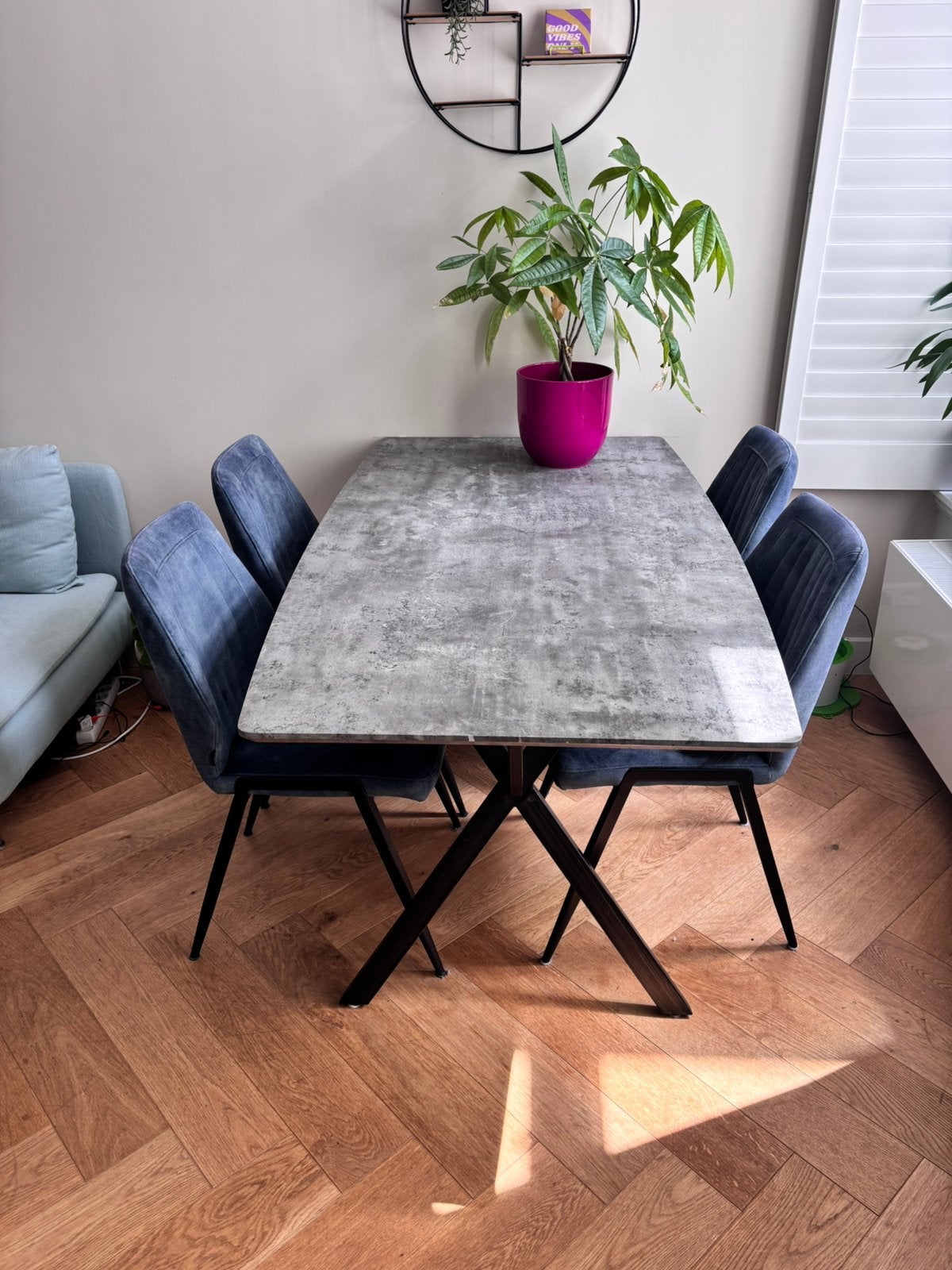 Tafel met stoelen, Ophalen, Gebruikt, Vierkant, 50 tot 100 cm