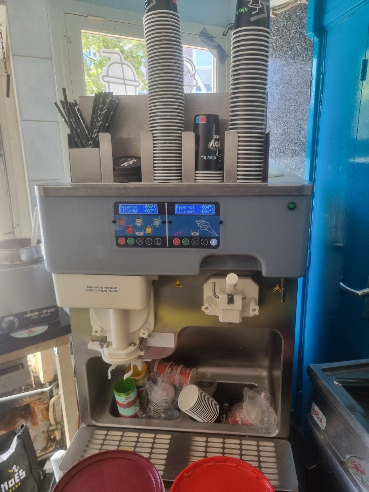 Professionele softijs machine milkshake, Ophalen, Gebruikt, Koelen en Vriezen