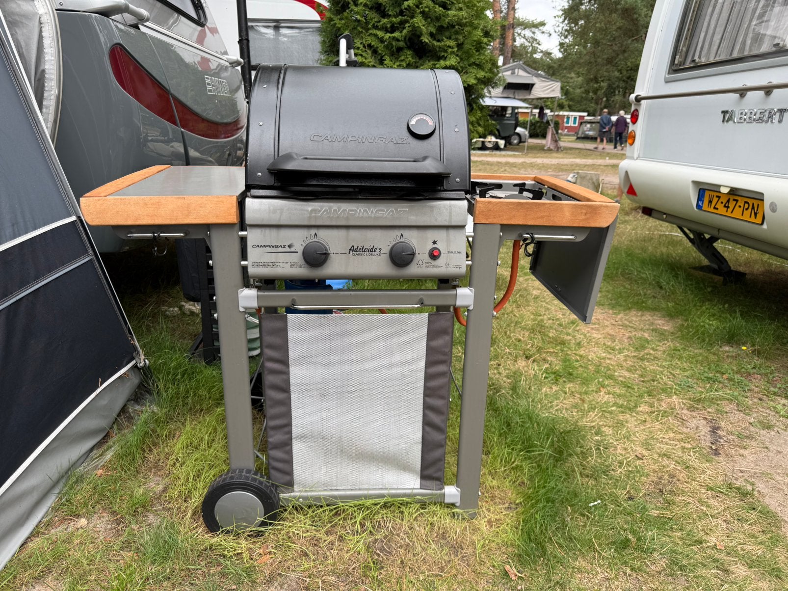Camping gasbbq, Ophalen, Gebruikt