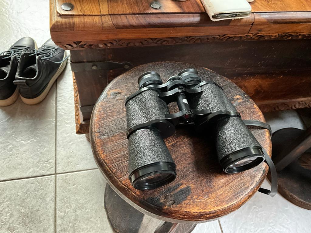 Gracia verrekijker 16x50 - Oud maar werkt goed, Ophalen of Verzenden, Gebruikt, 12 tot 20x, Porro (met knik)