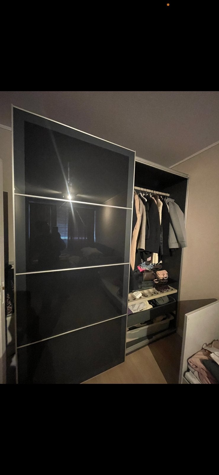 Ikeapax kast glazendeuren, Ophalen, Zo goed als nieuw, 25 tot 50 cm