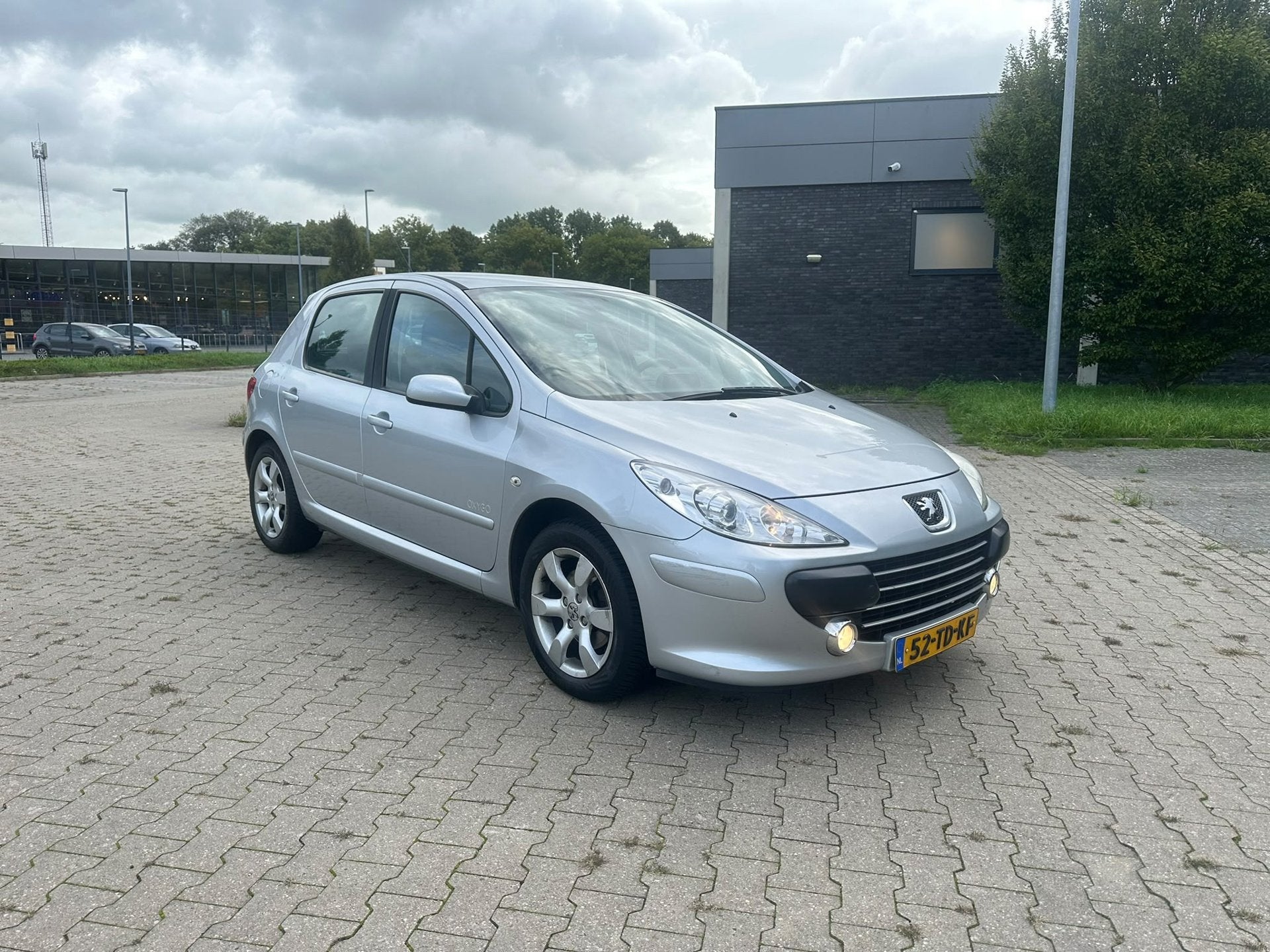 Peugeot 307 2.0-16V Oxygo, Auto diversen, Handgeschakeld, Zilver of Grijs, Benzine, Hatchback
