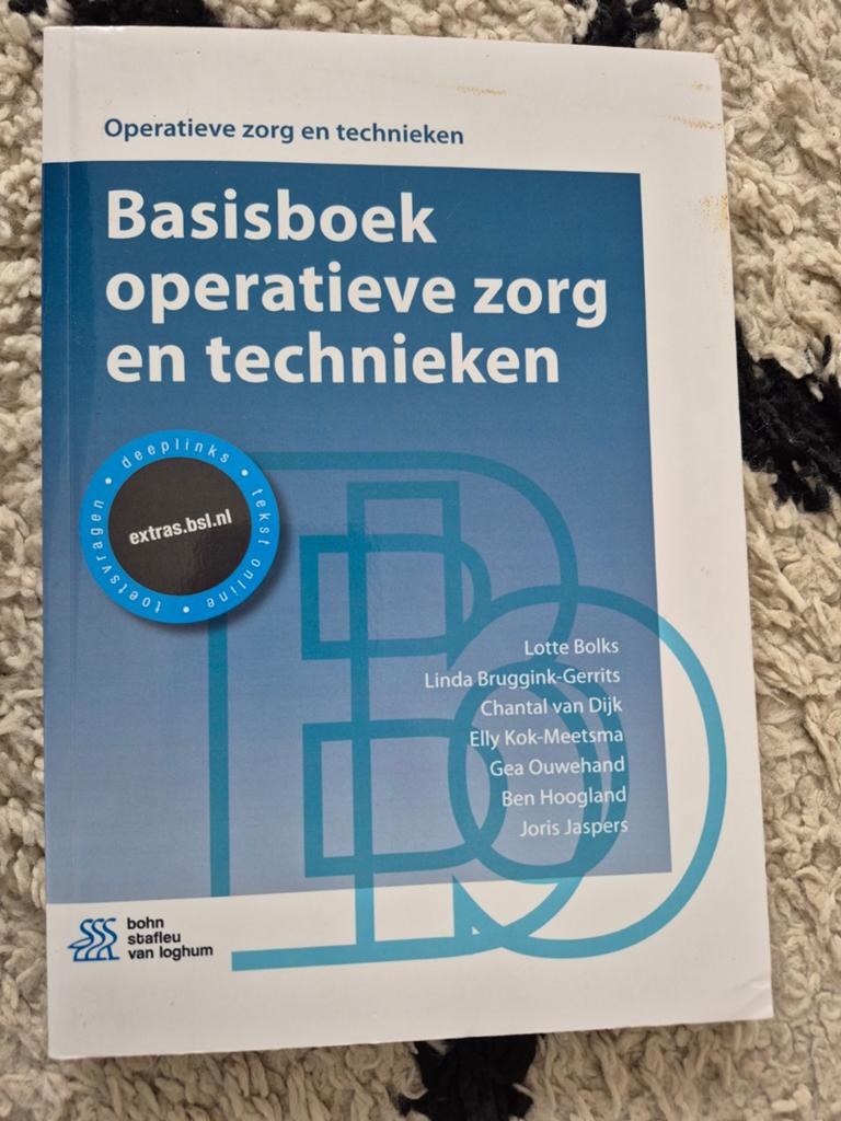 Ben Hoogland - Basisboek operatieve zorg en technieken, Ophalen of Verzenden, Zo goed als nieuw, Ben Hoogland; Chantal van Dijk; Gea Ouwehand; Joris Jaspers; ...
