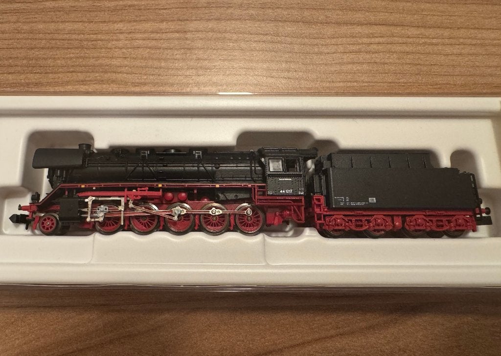 Minitrix 12216 N Stoomlocomotief BR 44 van DB, Hobby en Vrije tijd, Modeltreinen | N-Spoor, Trix, Ophalen of Verzenden, Zo goed als nieuw