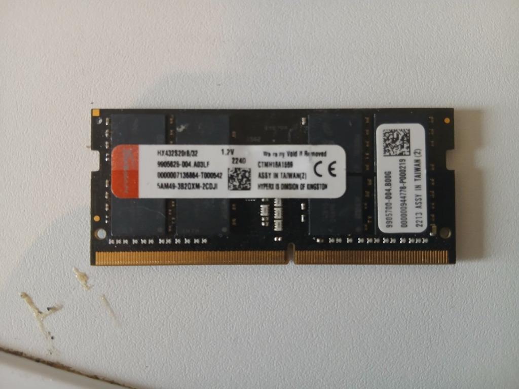 HyperX Impact DDR4 32GB Laptop RAM Geheugen, 32 GB, DDR4, Ophalen of Verzenden, Zo goed als nieuw
