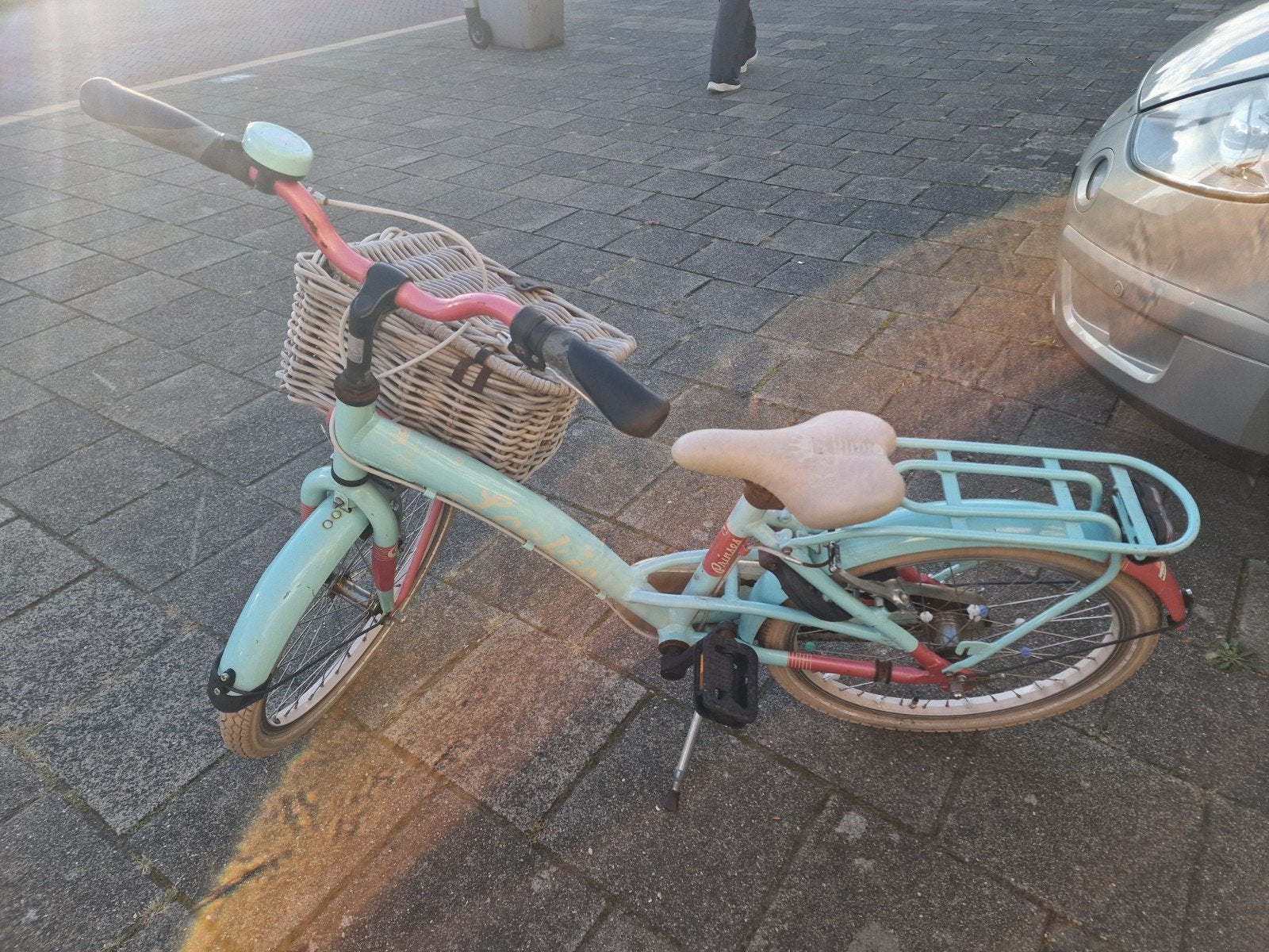 Super leuke Loekie Princes 20 inch meisjesfiets mint roze, Ophalen, Terugtraprem, Gebruikt, Loekie