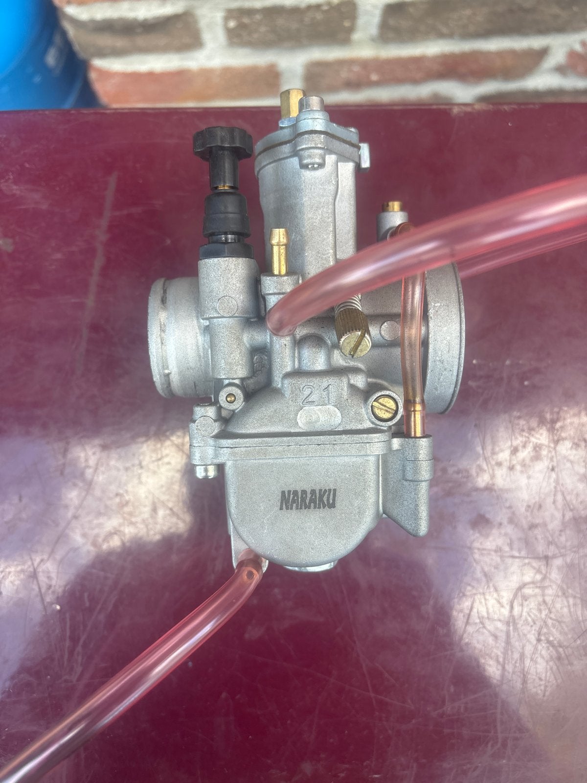 Naraku 21mm Vlakschuif Carburateur, Fietsen en Brommers, Ophalen, Zo goed als nieuw, Carburateur