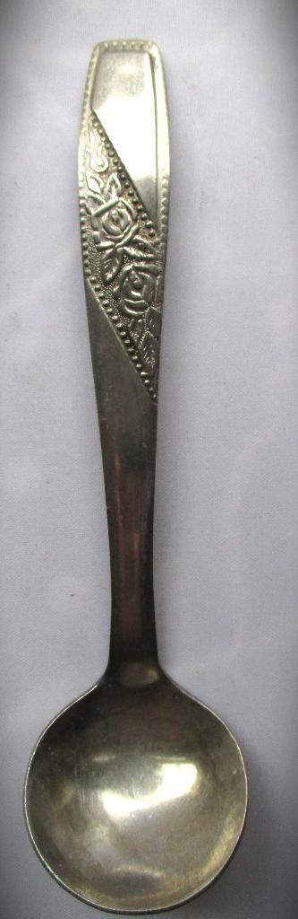 Indonesisch Lepeltje~Antieke zilver kleur saus lepel, Ophalen of Verzenden