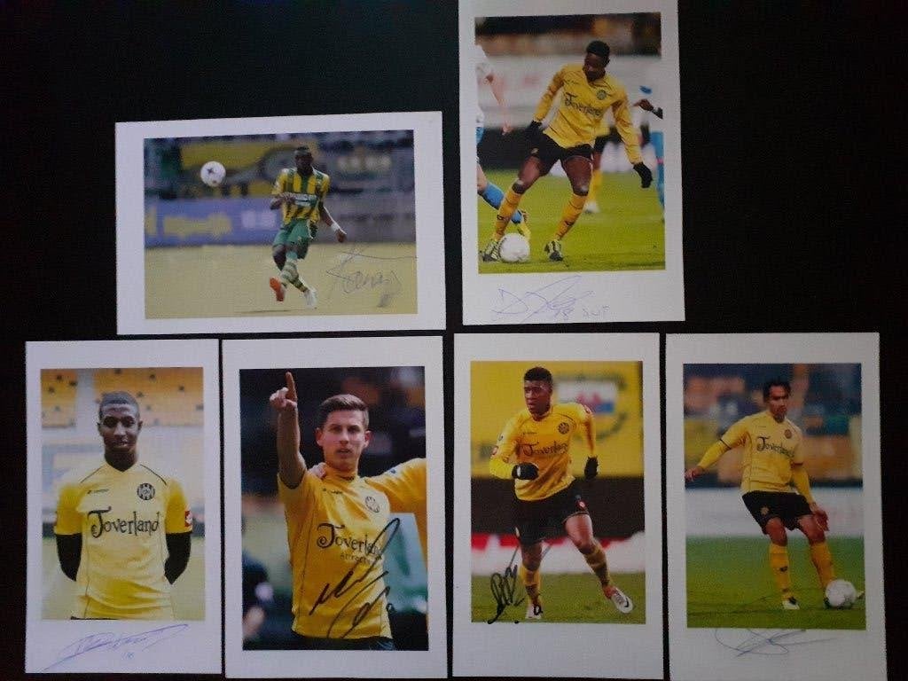 RODA JC 5 getekende foto's, Verzamelen, Sportartikelen en Voetbal, Ophalen of Verzenden, Zo goed als nieuw, Roda JC, Spelerskaart