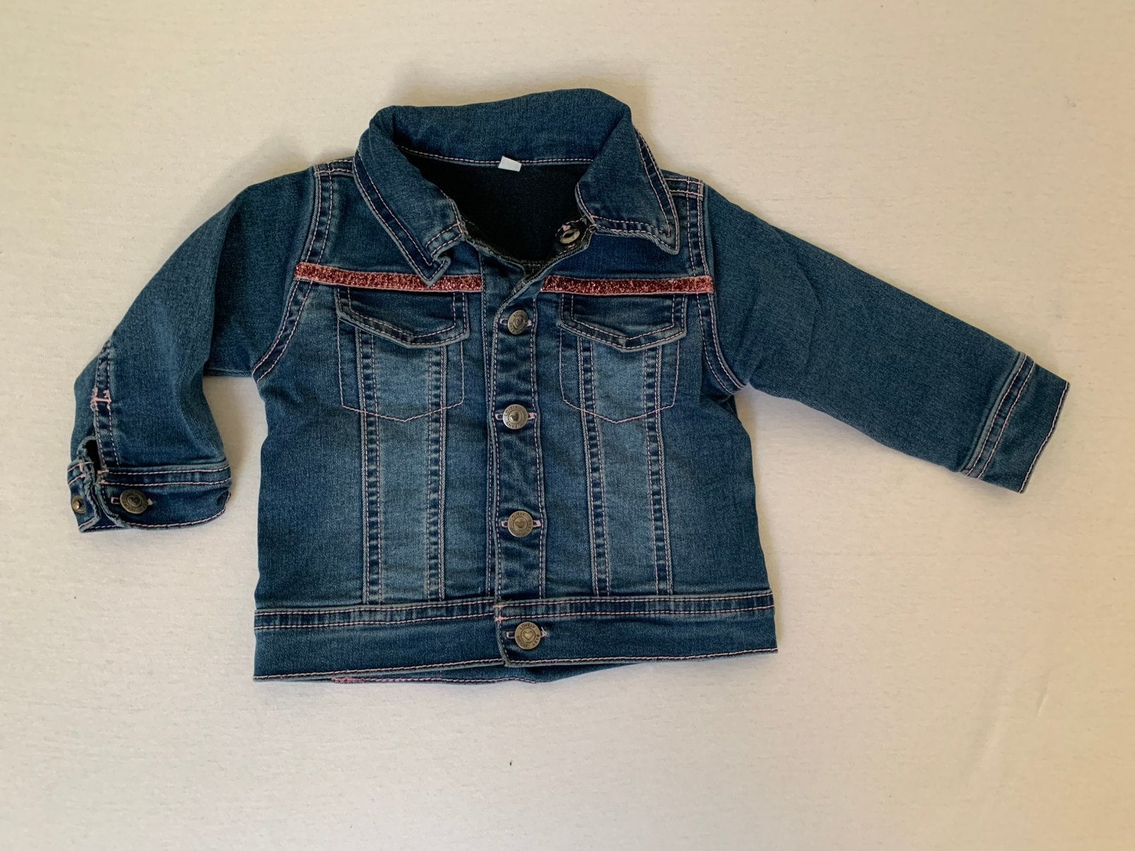 Spijker jasje  maat 68, Kinderen en Baby's, Babykleding | Maat 68, Ophalen of Verzenden, Zo goed als nieuw, Meisje, Jasje