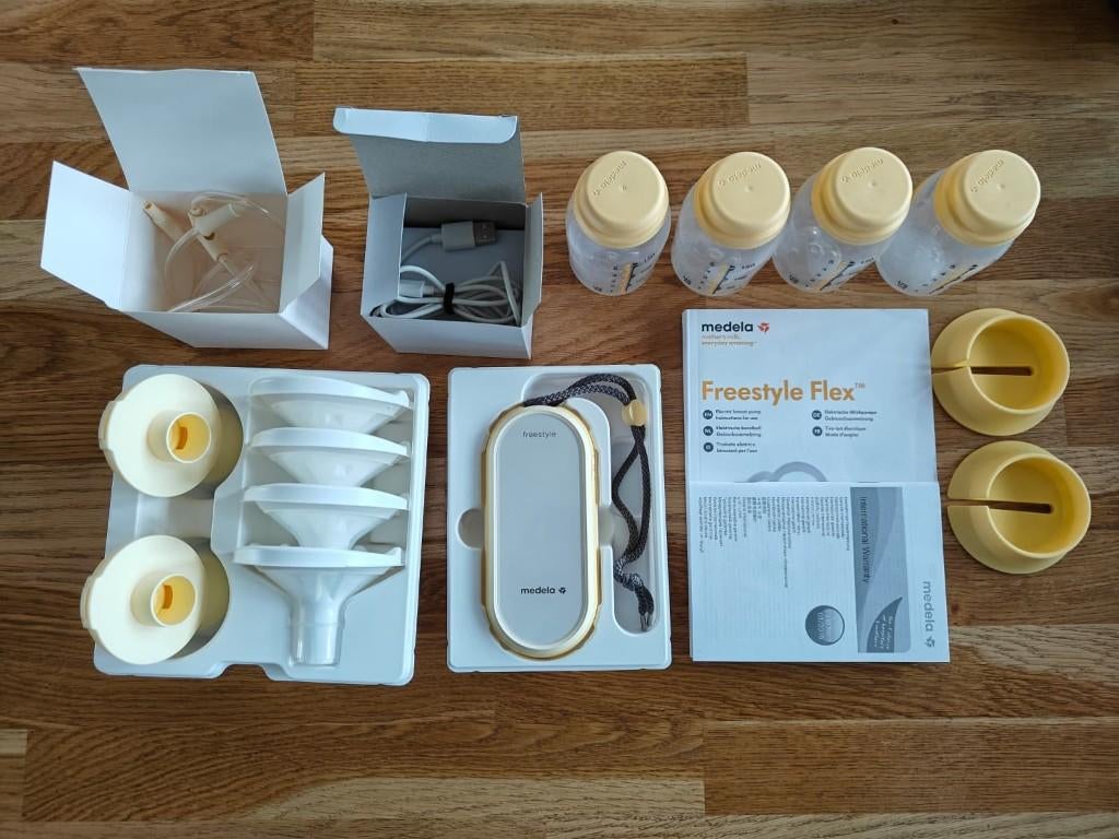 Medela Freestyle Flex kolf + compleet borstvoedingspakket, Kinderen en Baby's, Babyvoeding en Toebehoren, Ophalen, Zo goed als nieuw