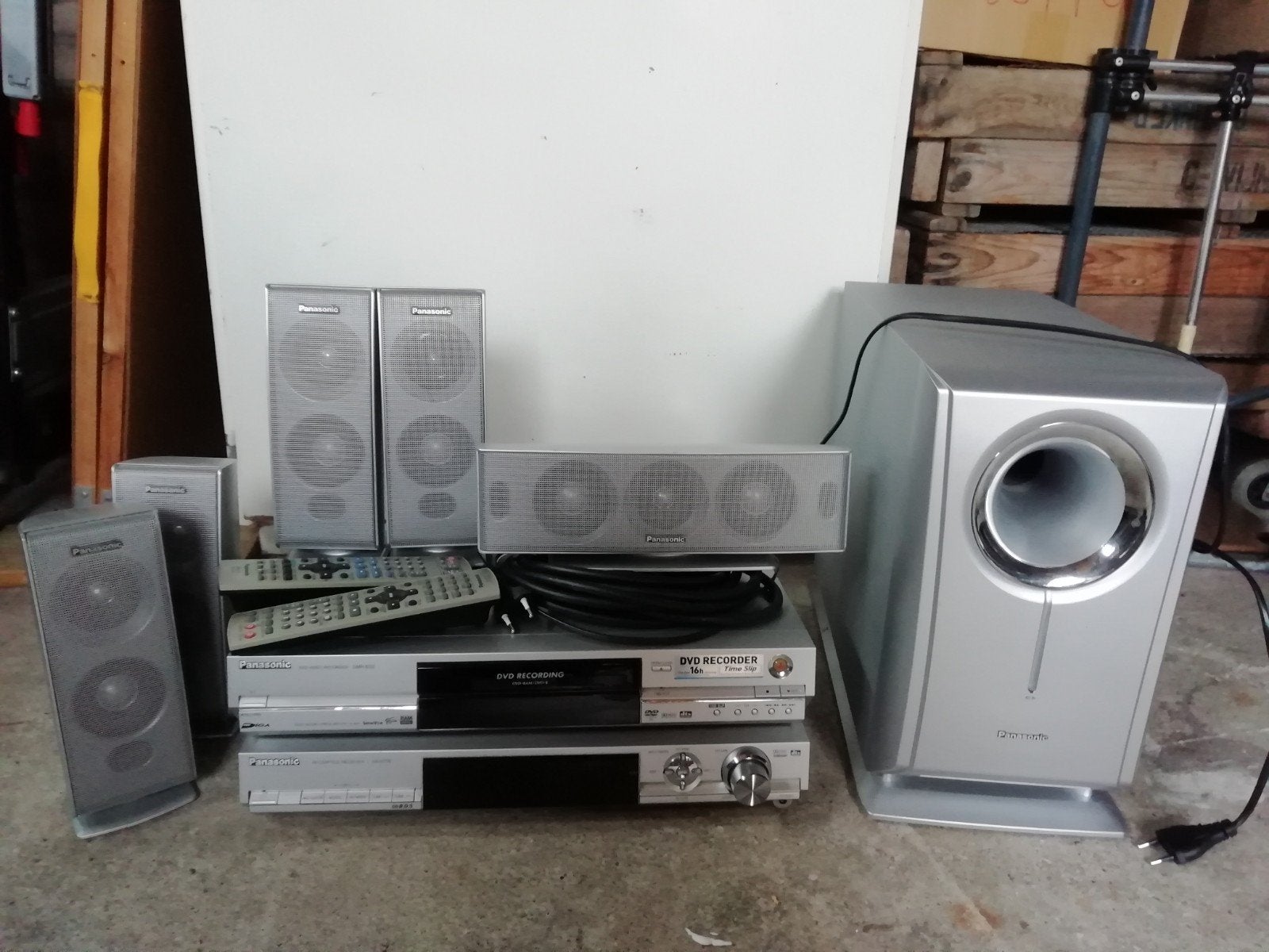 Panasonic Home Cinema Set met DVD Recorder en Speakers, Audio, Tv en Foto, Home Cinema-sets, Ophalen, Panasonic, Minder dan 40 watt