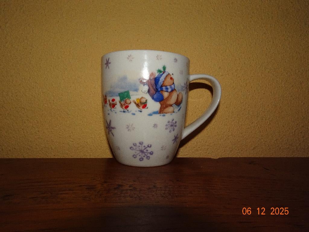 Forever Friends Kerst Senseo beker met oor, Huis en Inrichting, Keuken | Servies, Ophalen of Verzenden, Zo goed als nieuw, Overige stijlen