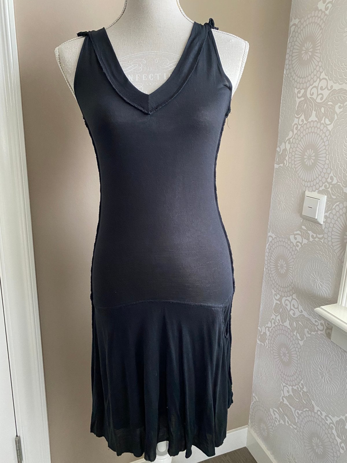 Dames meisjes jurkje zwart maat S / M van PURE DENIM, Zwart, Ophalen of Verzenden, Maat 36 (S), Gedragen
