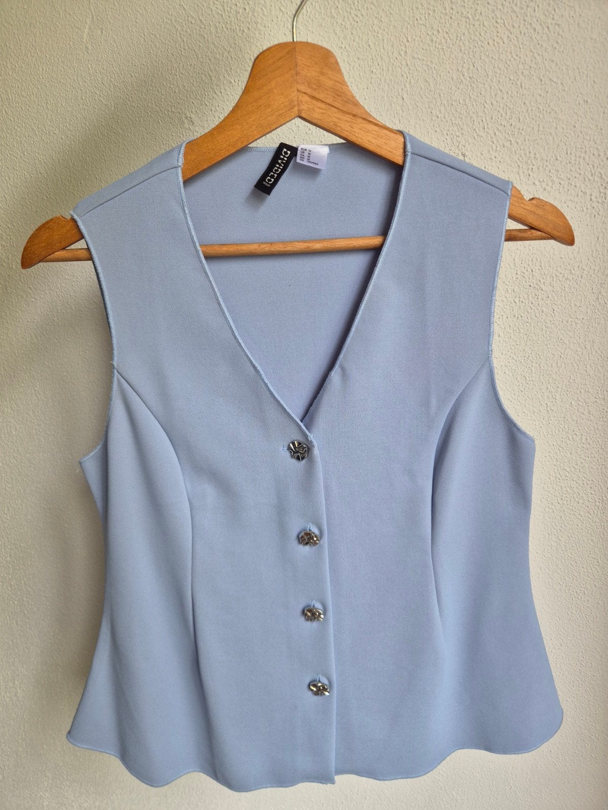 H&M Divided dames gilet maat M, lichtblauw, ongedragen, Kleding | Dames, H&M Divided, Ophalen, Nieuw