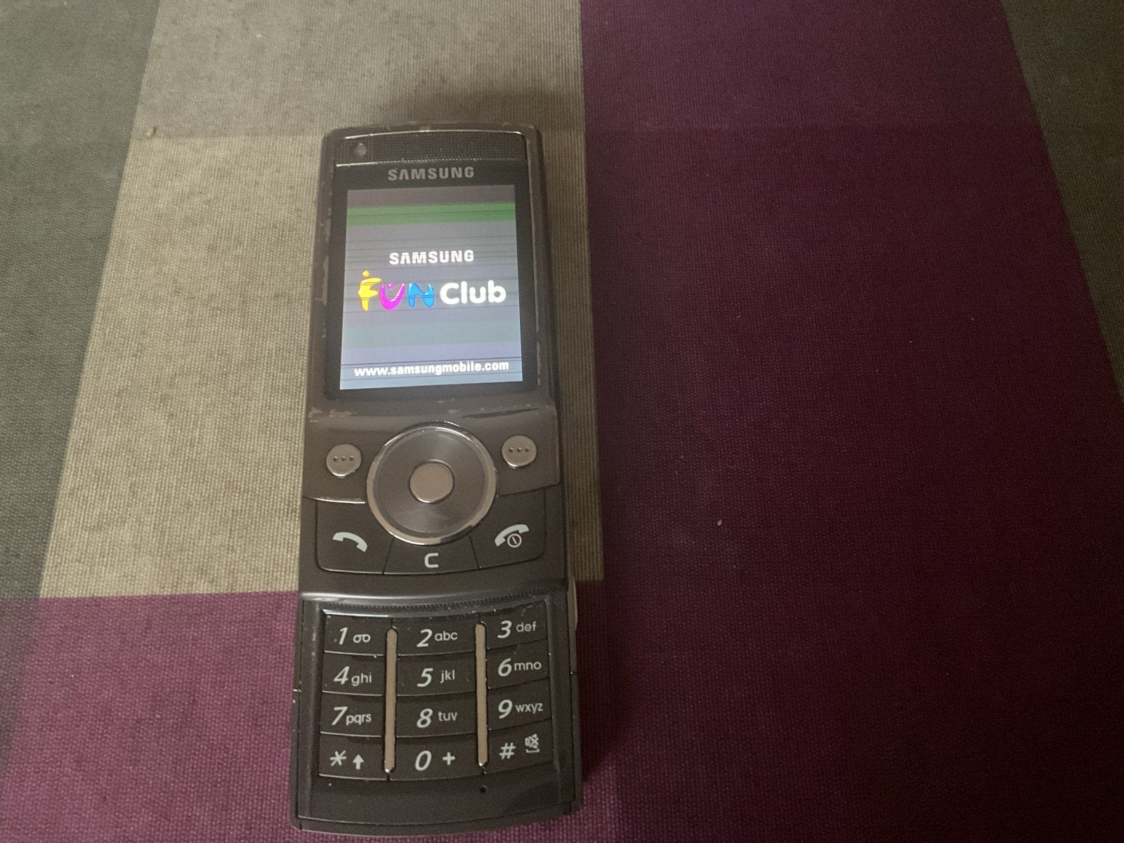 Samsung SGH-G600 Schuiftelefoon met 5.0 MP Camera, Gebruikt, Overige modellen, Zwart, Fysiek toetsenbord