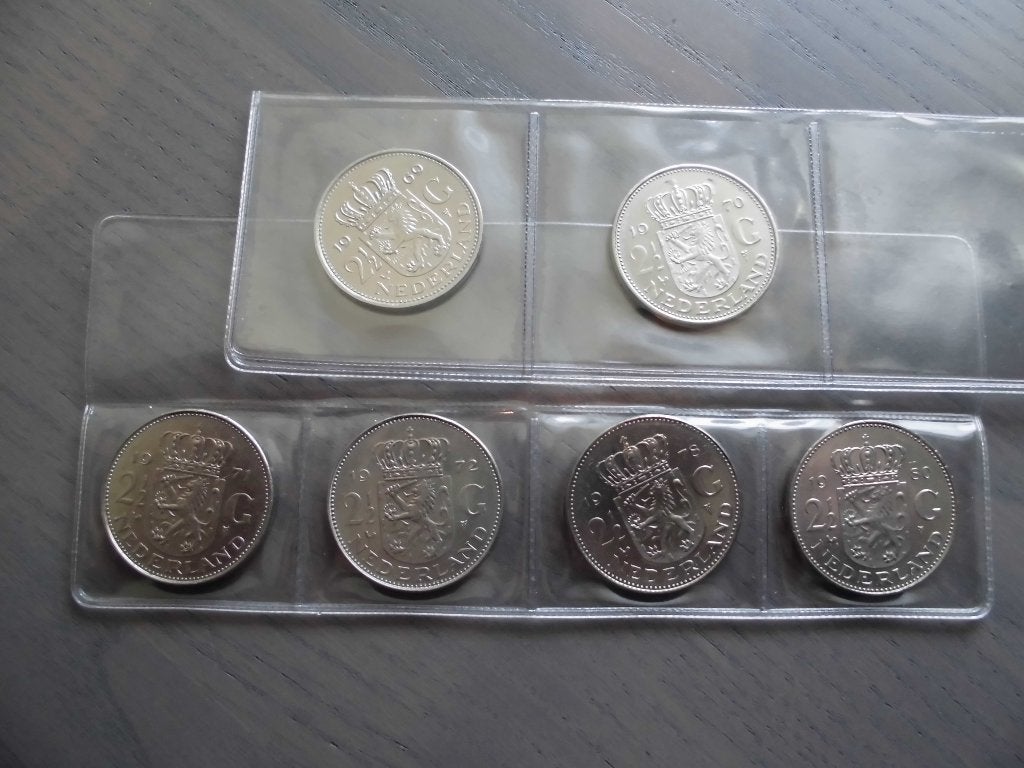 zes rijksdaalders Juliana, Postzegels en Munten, Ophalen of Verzenden, Koningin Juliana, 2½ gulden, Losse munt
