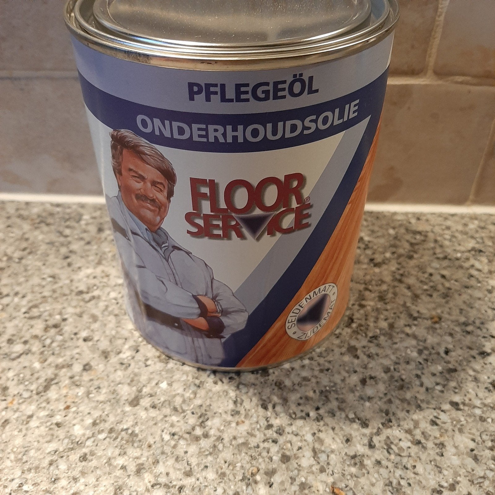 Nieuw blik onderhoudsolie houten vloer Floor Service 1 liter, Doe-het-zelf en Verbouw, Ophalen of Verzenden, Nieuw