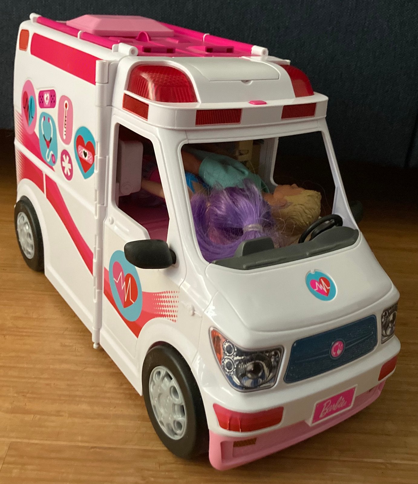 Barbie ambulance zgan, Ophalen, Zo goed als nieuw