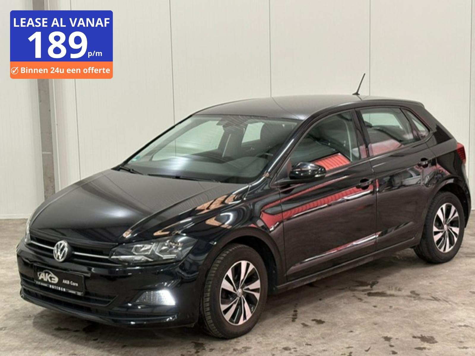 Volkswagen Polo 1.0 /CRUISE/PARKPILOT/AIRCO/1JAARGARANTIE/, Auto's, Zwart, Zwart, Bedrijf, Handgeschakeld