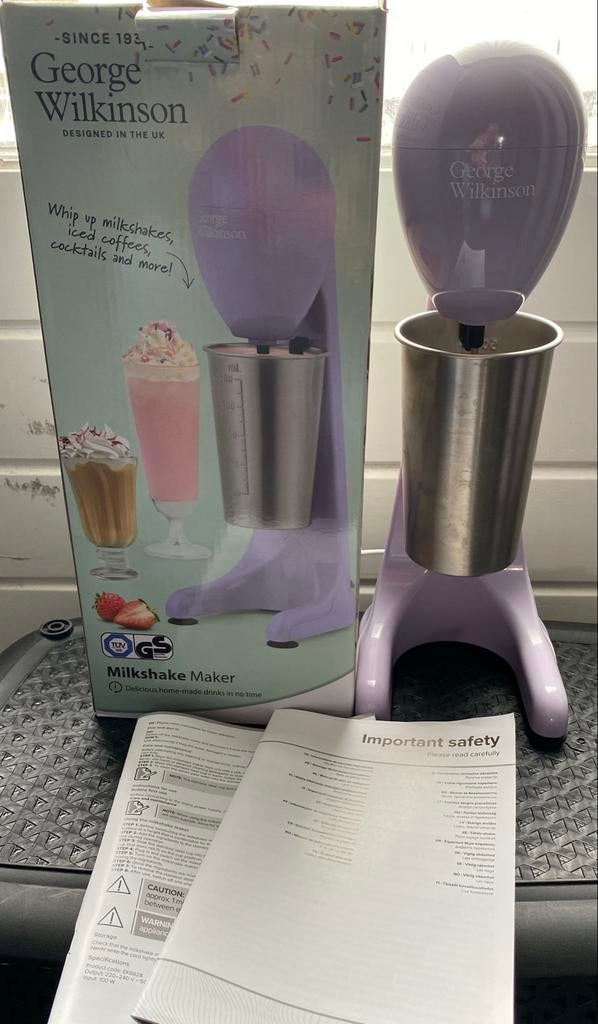 Nieuw! George Wilkinson Milkshake Maker - Lavendel, Ophalen of Verzenden, Nieuw