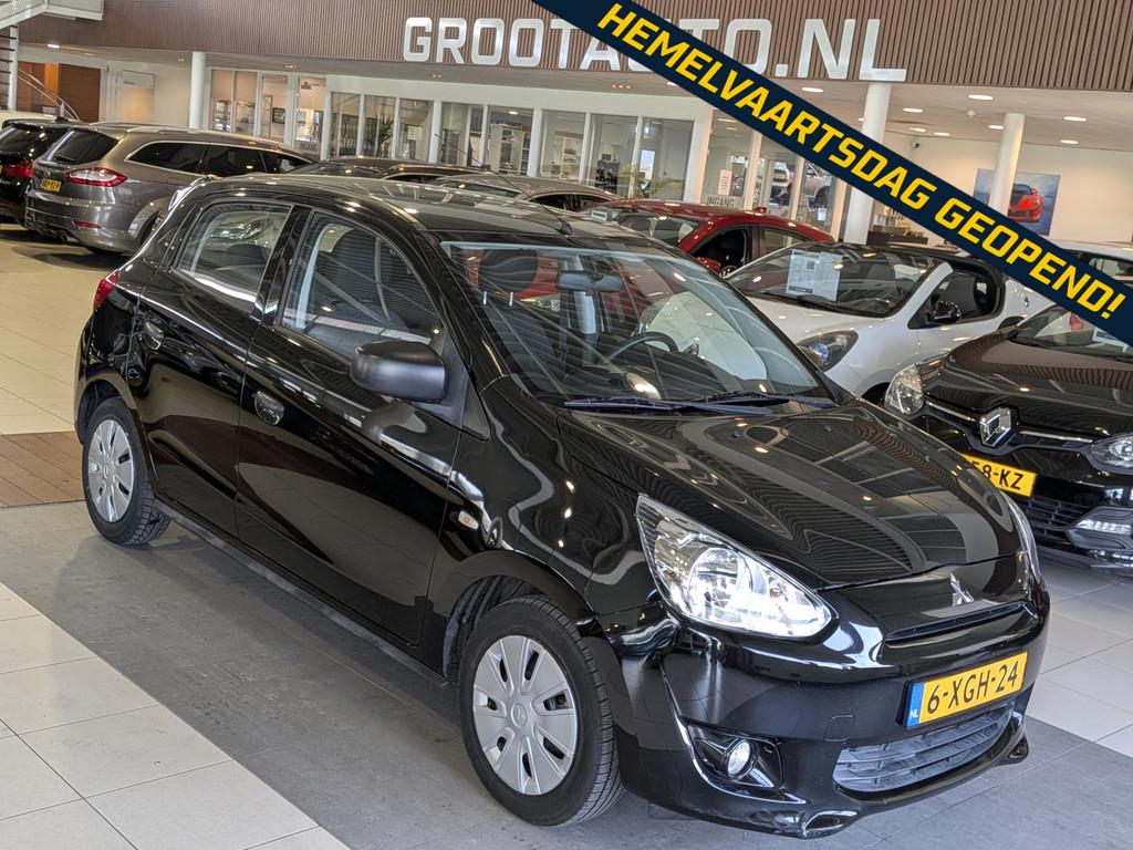 Mitsubishi Space Star 1.0 Entry Aircio, Stuurbekrachtiging, Auto's, Mitsubishi, Voorwielaandrijving, Euro 5, Stof, Gebruikt